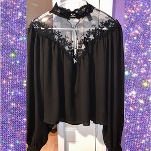 ❗️FINAL PRICE ❗️FOREVER 21 BLACK LACE BLOUSE